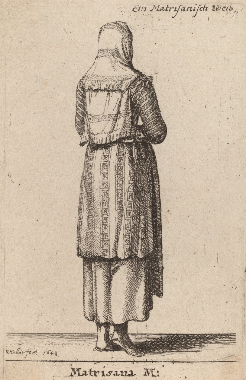ماتريسانا م ، 1648. بواسطة وينسلوس هولار