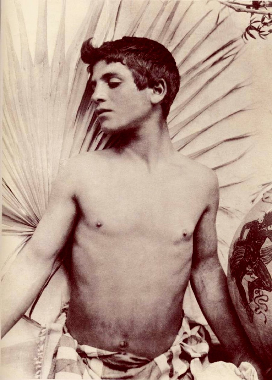 دراسة ذكر عراة ، c.1900 بواسطة البارون فيلهلم فون جلودين