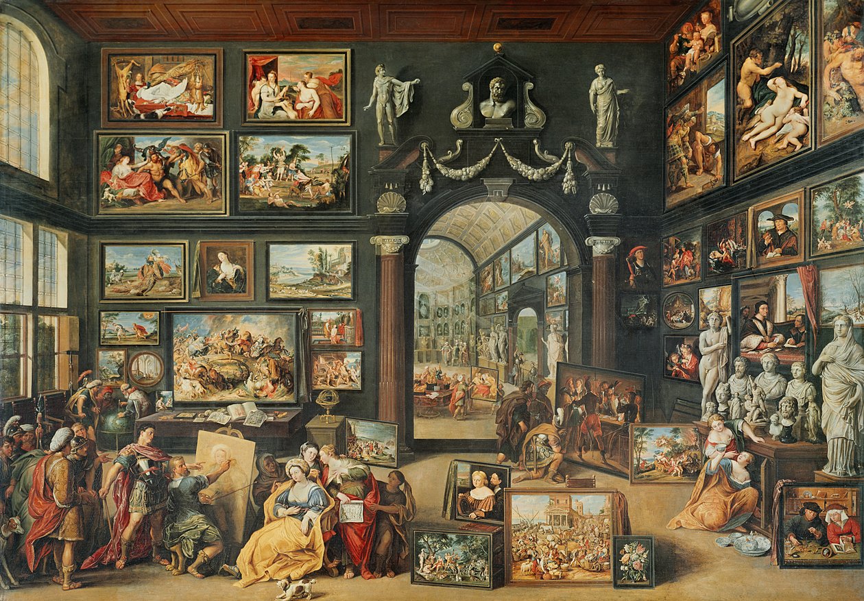 استوديو Apelles بواسطة Willem van II Haecht