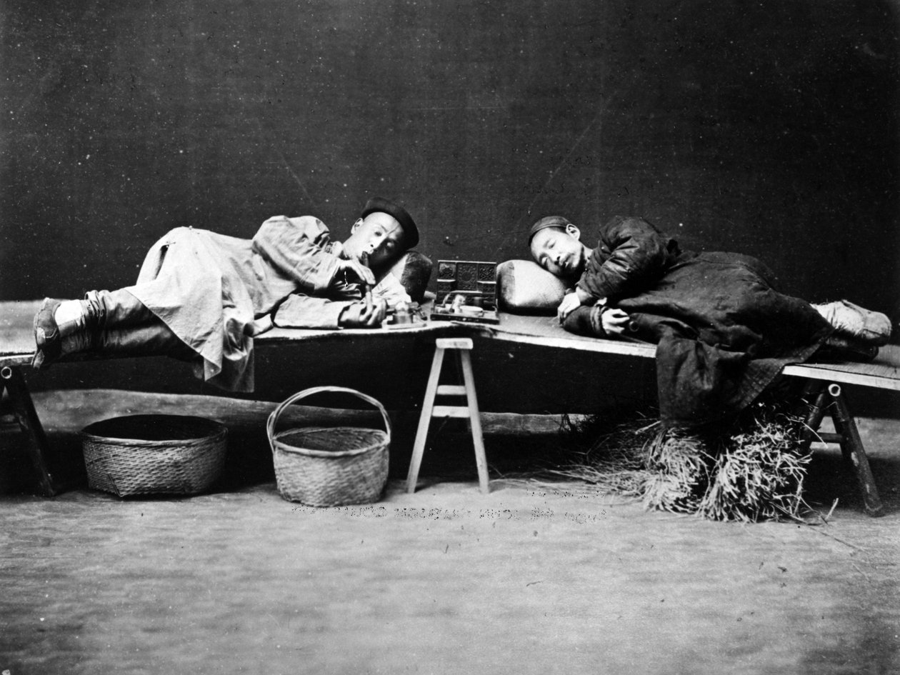 المدخنون الأفيون ، c.1875 بواسطة وليام سوندرز