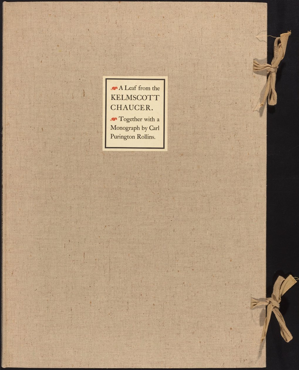 ورقة من Kelmscott Chaucer بواسطة وليام موريس