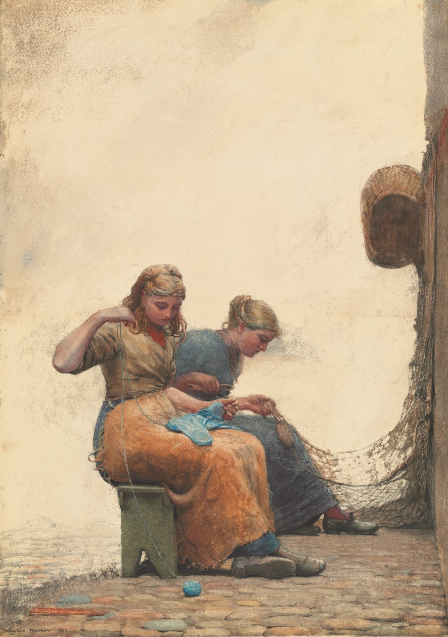 إصلاح الشبكات ، 1882. بواسطة وينسلو هومر
