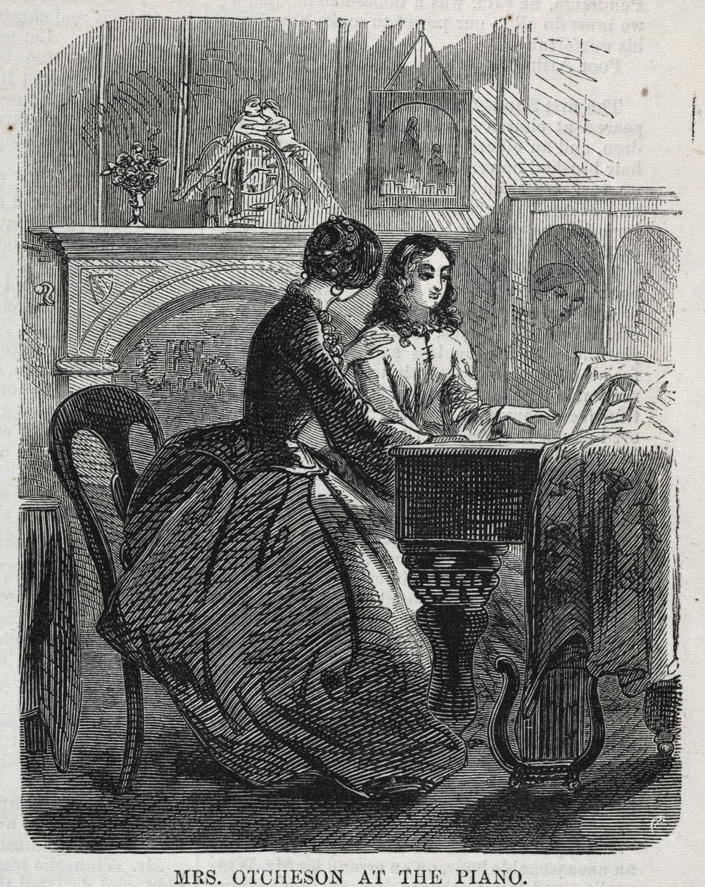 السيدة أوتشيسون في البيانو ، 1860. بواسطة وينسلو هومر