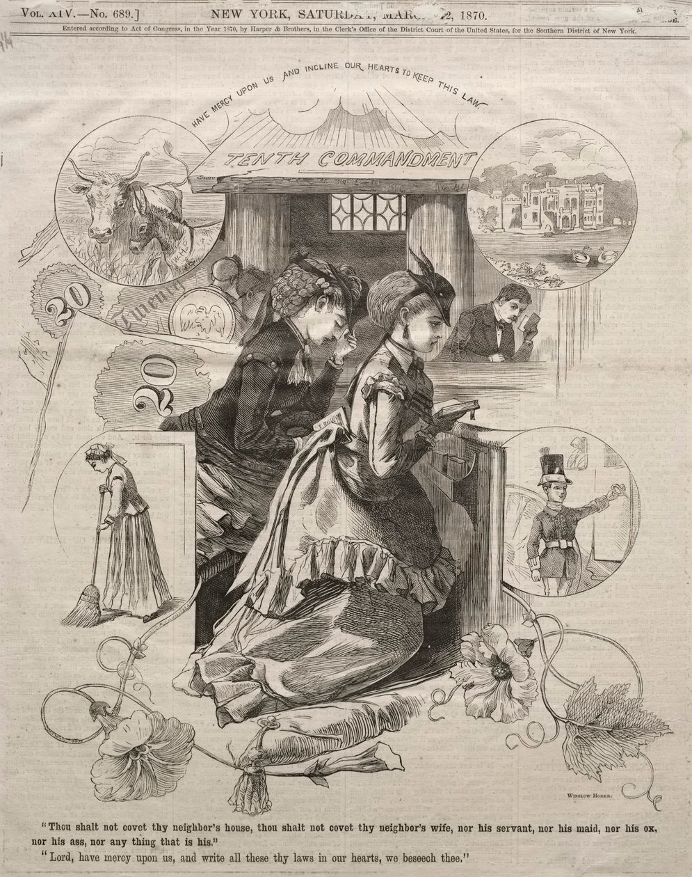 الوصية العاشرة ، 1870. بواسطة وينسلو هومر