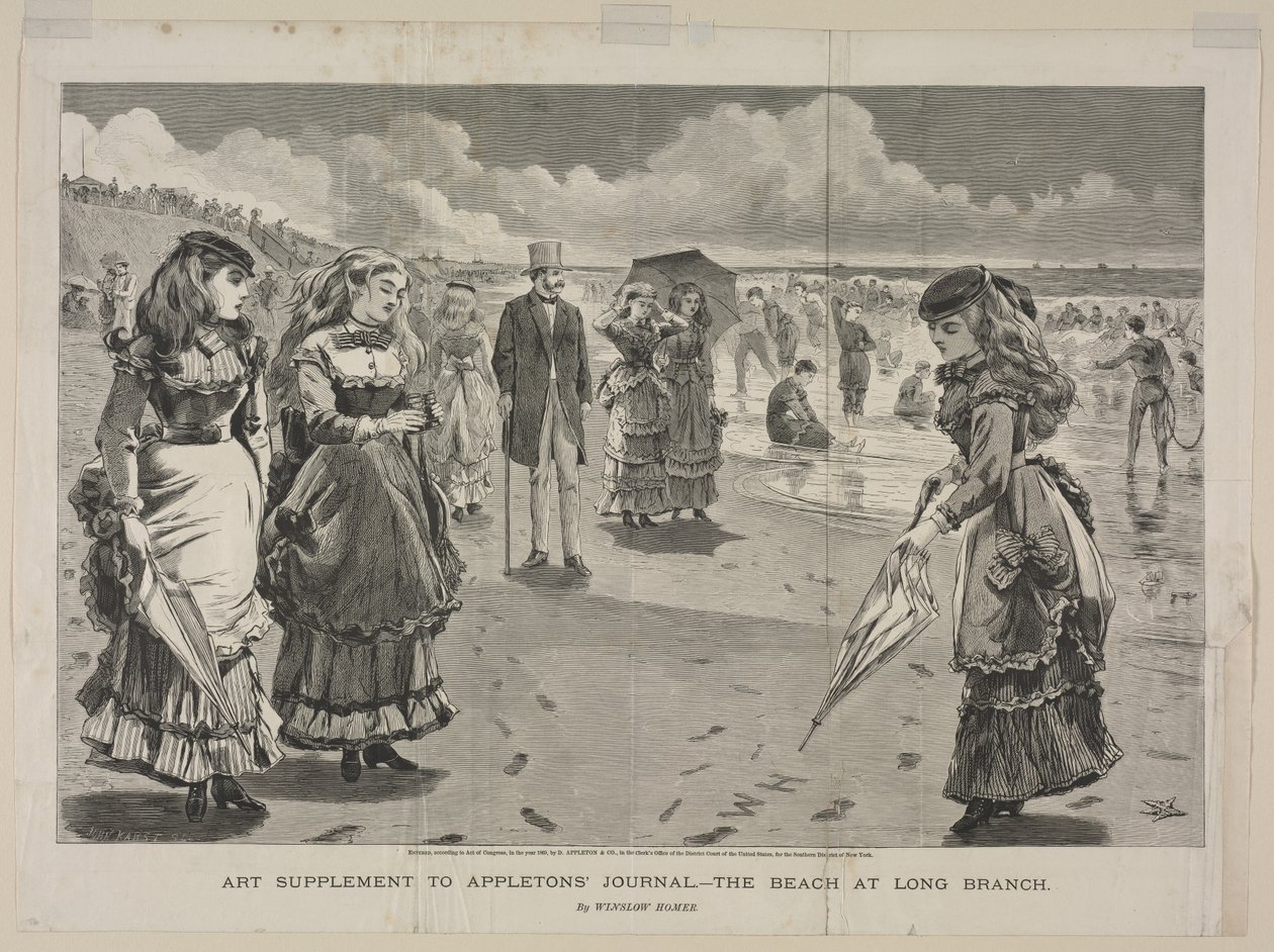 الشاطئ في لونج برانش ، 1869. بواسطة وينسلو هومر