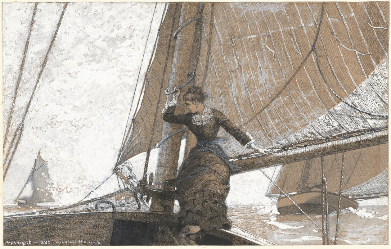 فتاة اليخوت ، 1880. بواسطة وينسلو هومر