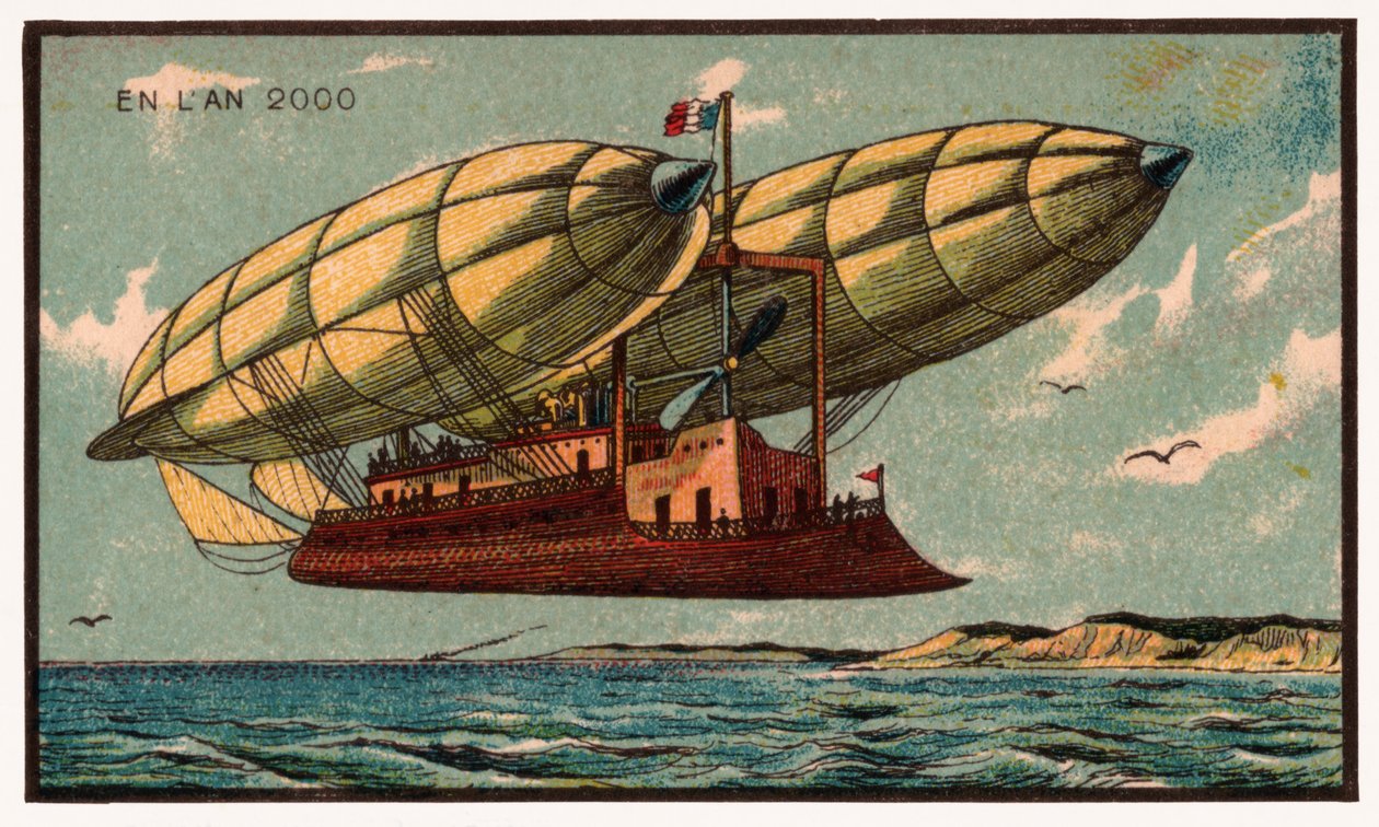 منطاد ، حوالي عام 1910 بواسطة . .