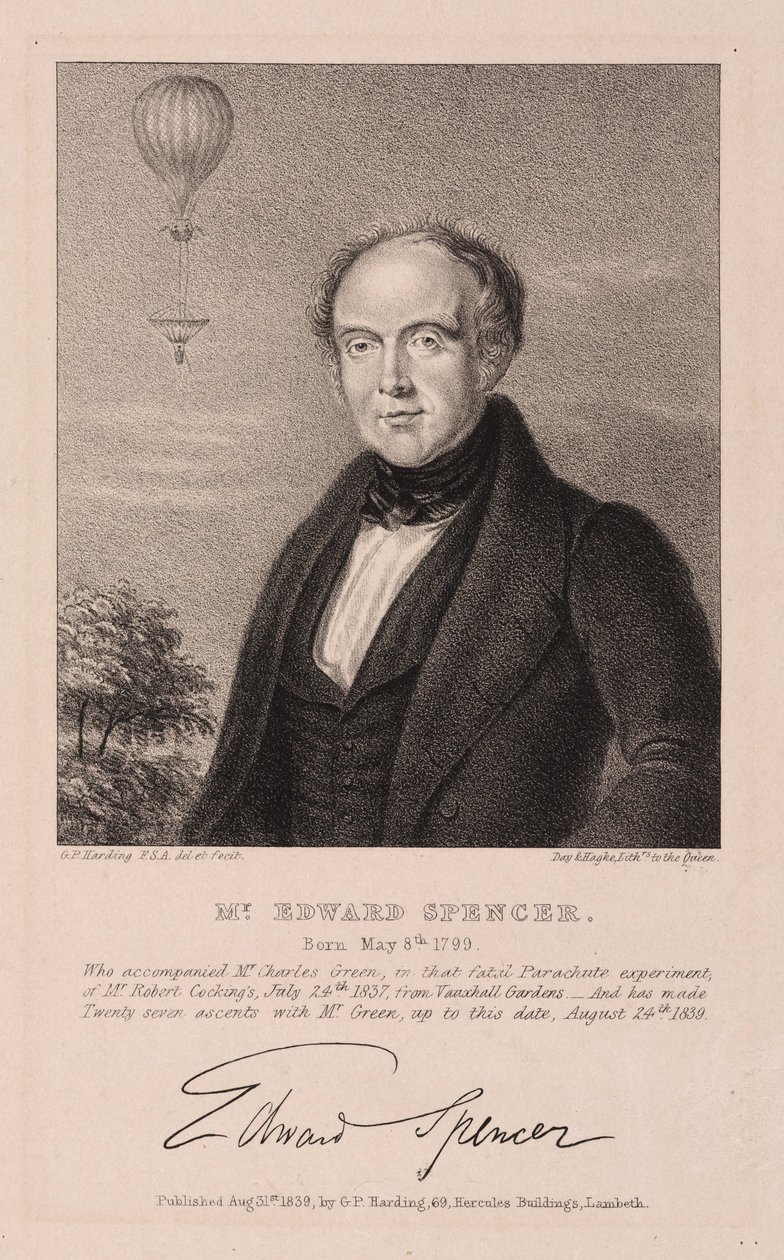 Edward Spencer, English solicitor and aeronaut بواسطة فريدريك (المرتبط ب) بارنارد