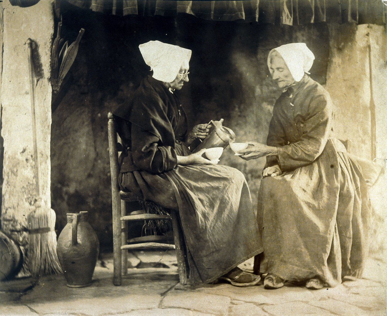 Femmes prenant le the, vers 1900 بواسطة فريدريك (المرتبط ب) بارنارد