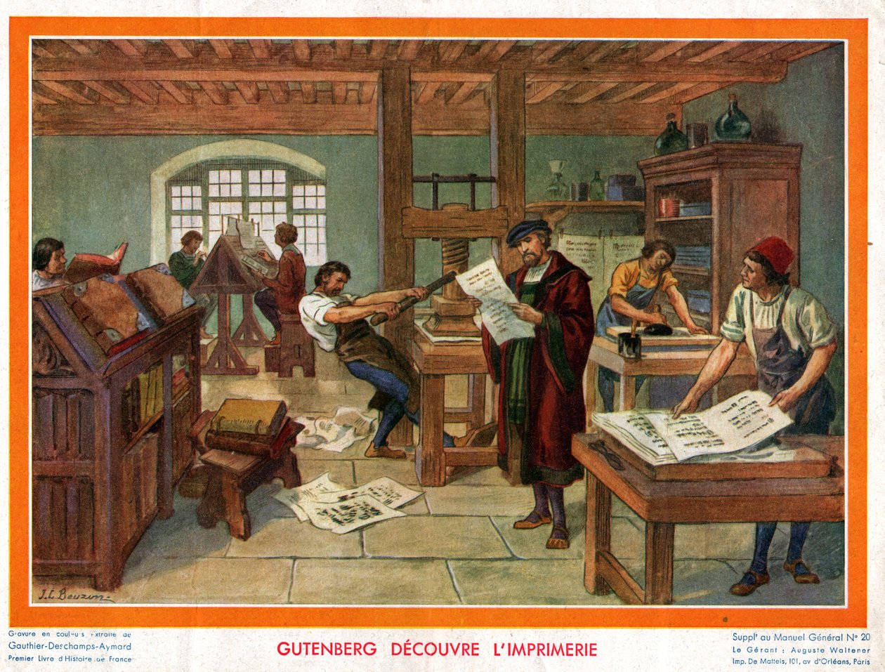 Johannes Gutenberg. بواسطة ريتشارد (بعد) داد