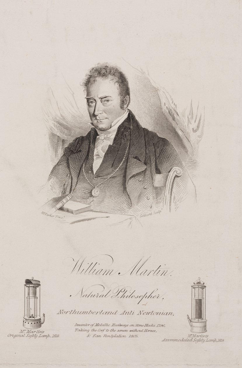 William Martin, English poet and physicist, c 1820s بواسطة فريدريك (المرتبط ب) بارنارد