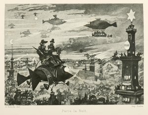باريس ليلا ، القرن العشرين ، 1880.