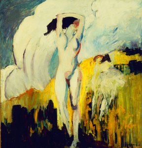 عارية في الحقول ،