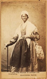 بطاقة زيارة Sojourner Truth ، 1864