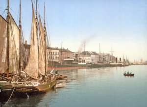 منظر هافنيجاد ، كوبنهاغن ، حانة. 1900