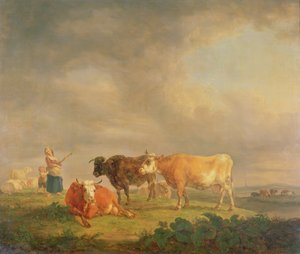 رعي الماشية في المناظر الطبيعية ، 1820 (لوحة)