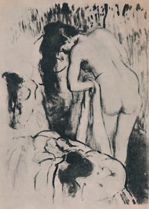 خلع الملابس امرأة عارية ، ج. 1890 ، 1946.