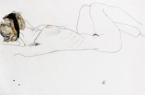 مستلق عاري ، 1912