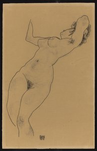مستلق عاري ، 1918