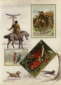 صفحة من سجل القصاصات الفيكتوري الراحل (وسائط متعددة)