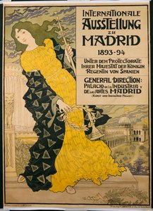 إعلان ملصق "معرض مدريد الدولي" عام 1893