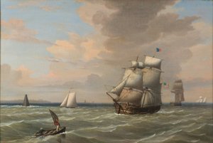 السفن التي تغادر ميناء بوسطن ، 1847