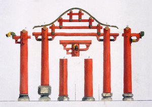 السمات المعمارية الخشبية الصينية ، 1820s-30s