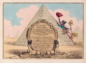اسكتشات مصرية ، حانة 1799 (نقش ملون)