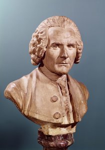 تمثال نصفي جان جاك روسو (1712-1778) (الطين)