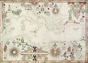 خريطة البحر الأبيض المتوسط ، 1625