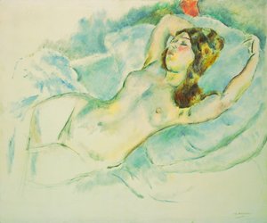 امرأة عارية مستلقية ؛ مستلق امرأة عارية ، 1920-1925