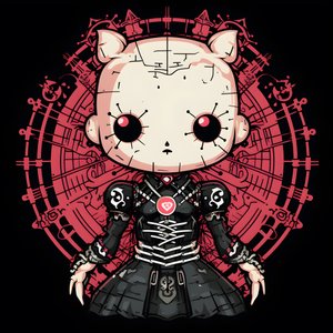 تصميم قميص Hello Kitty als Pinhead 3