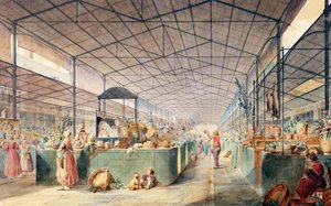 داخل Les Halles ، 1835