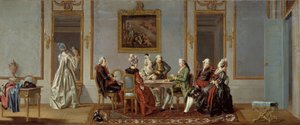 الداخلية نمط Gustavian مع مشغلات البطاقات