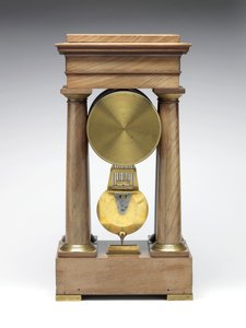 الساعة العشرية c.1798-1805 (الصنوبر والنحاس والمينا)