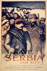 "أنقذوا صربيا حليفنا" ، ملصق ، 1915