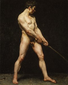 دراسة لرجل عاري ، كاليفورنيا. 1810-20.