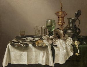 لا تزال الحياة مع كوب مذهب ، 1635