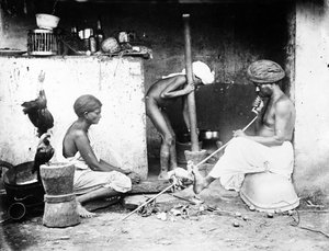 مطبخ هندي ، 1870s