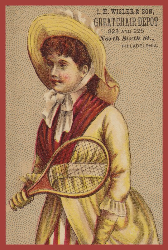 الفتاة القابضة Raquet بواسطة المدرسة الأمريكية