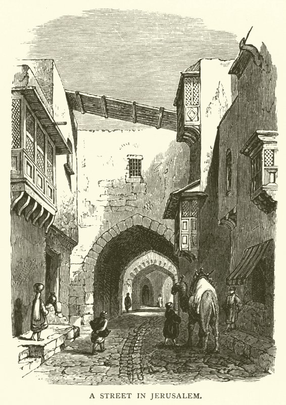 شارع في القدس (حفر) بواسطة مدرسة اللغة الإنجليزية