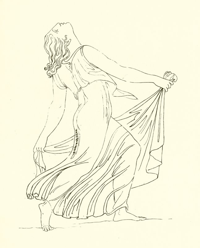 Bacchante يرقص بحماس حماسي بواسطة مدرسة اللغة الإنجليزية