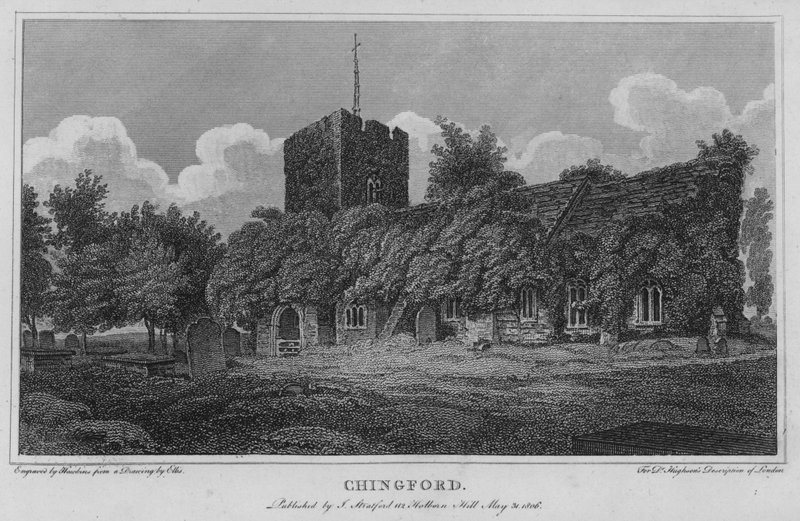 Chingford (engraving) بواسطة مدرسة اللغة الإنجليزية