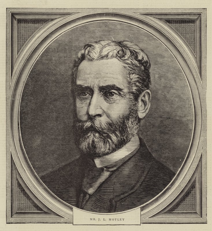 Mr J L Motley (engraving) بواسطة مدرسة اللغة الإنجليزية