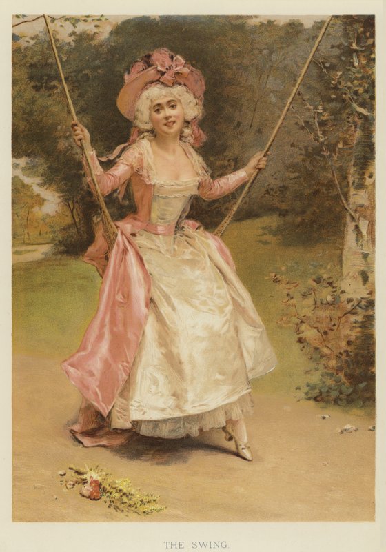 The Swing (chromolitho) بواسطة مدرسة اللغة الإنجليزية