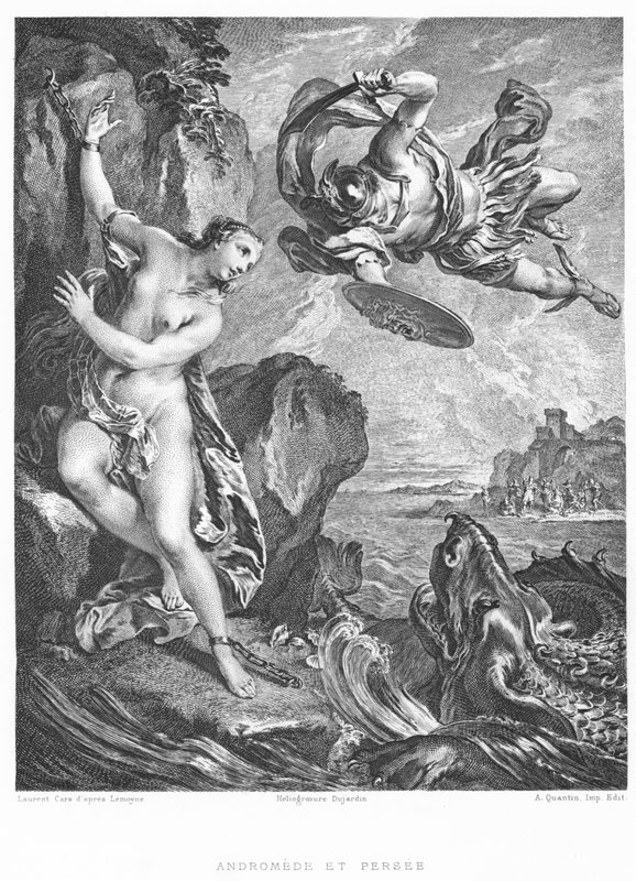 Andromede et Persee (نقش) بواسطة فرانسوا (بعد) باوتشر