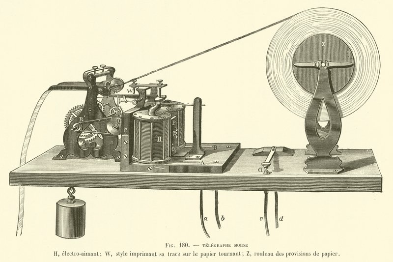 Telegraphe Morse بواسطة المدرسة الفرنسية