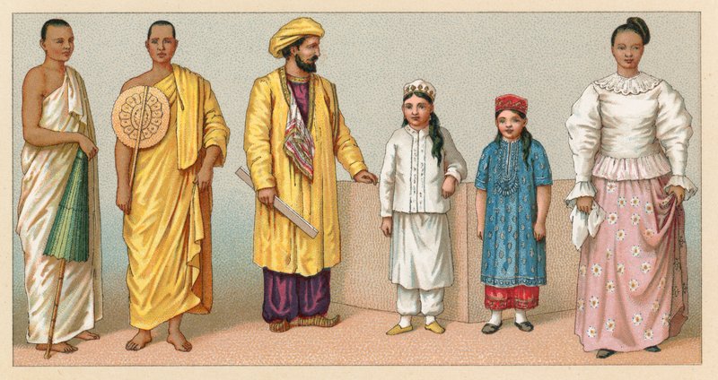 زي آسيا بواسطة المدرسة الفرنسية