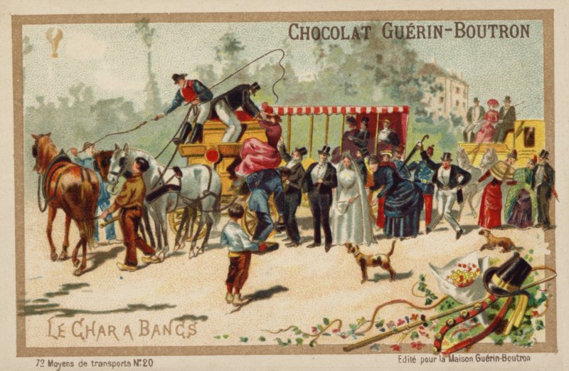 Charabanc (كروموليثو) بواسطة المدرسة الفرنسية