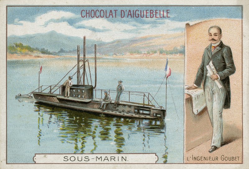 بطاقة تجارية Chocolat dAiguebelle بواسطة المدرسة الفرنسية